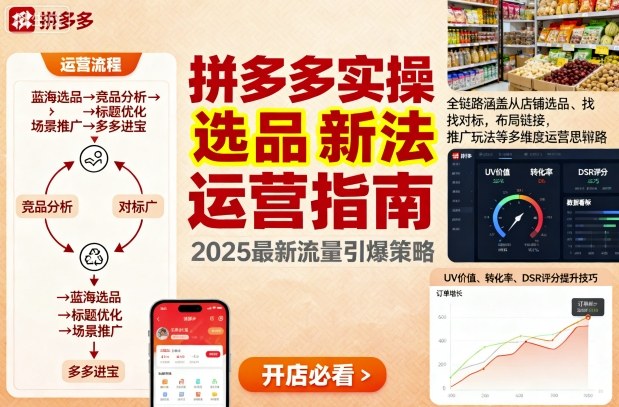 王校长9月12拼多多实操新玩法，全链路涵盖从店铺选品、找对标，布局链接，推广玩法等多维度运营思路-LH资源分享网