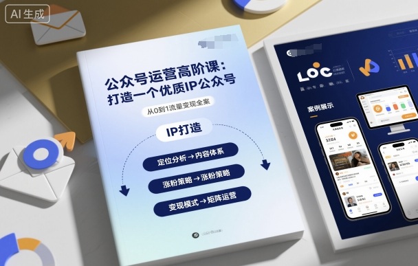 公众号运营高阶课，打造一个优质IP公众号-LH资源分享网