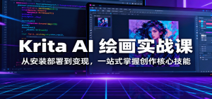 Krita AI 绘画实战课：从安装部署到变现，一站式掌握创作核心技能-LH资源分享网