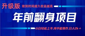 项目讲解年入百万：小白轻松上手，纯手机操作.日入2k+-LH资源分享网