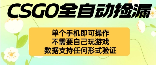 自动挂G捡漏，不用自己挂G不用玩游戏，一个手机即可操作，新手小白轻松月入1W+【揭秘】-LH资源分享网