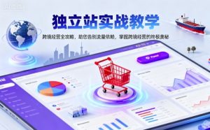 独立站实战教学，跨境经营全攻略，助您告别流量依赖，掌握跨境经营的终极奥-LH资源分享网