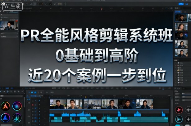 PR全能风格剪辑系统班，0基础到高阶，近20个案例一步到位-LH资源分享网