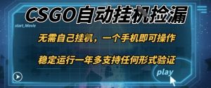 游戏自动挂G捡漏，一个手机即可操作，当天可操作见到结果，新手小白轻松月入1W+【揭秘】-LH资源分享网