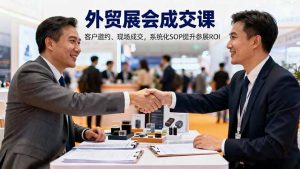 外贸展会成交课,含目标制定、客户邀约、现场成交,系统化SOP提升参展ROI-LH资源分享网
