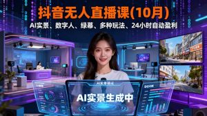 抖音无人直播课(10月-LH资源分享网