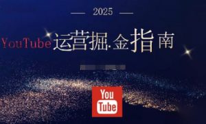 2025油管YouTuBe运营掘金指南，全方位帮你从零搭建油管运营体系-LH资源分享网