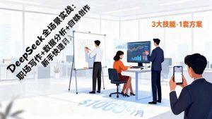 DeepSeek全场景实战:职场写作+数据分析+自媒体创作,新手快速月入过万-LH资源分享网