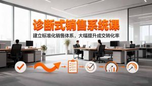 诊断式销售系统课，建立标准化销售体系，大幅提升成交转化率-LH资源分享网
