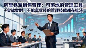 阿里铁军销售管理:可落地的管理工具+实战案例,不能拿业绩的管理都在扯淡-LH资源分享网