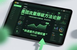 美团流量爆破方法论，付费流快速提升店铺权重，带动自然流-LH资源分享网