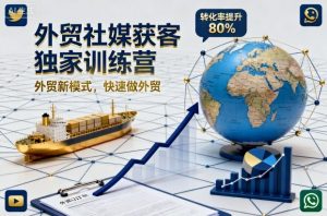 外贸社媒获客独家训练营，外贸新模式，快速做外贸(更新)-LH资源分享网