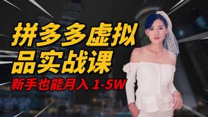 2025 拼多多虚拟品系统实战课，轻资产项目，可矩阵开工作室，新手也能…-LH资源分享网