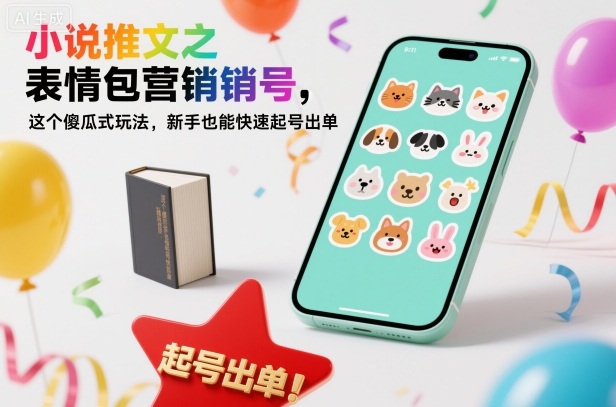 小说推文之表情包营销号，这个傻瓜式玩法，新手也能快速起号出单-LH资源分享网