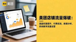 美团店铺流量爆破：涵盖权重提升、付费投流、数据分析，系统教学流量运营-LH资源分享网