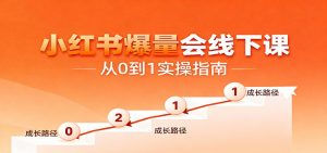 小红书爆量会线下课，聚焦小红书运营全流程，从0到1爆店实操方案-LH资源分享网