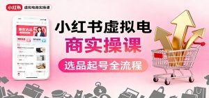 小红书虚拟电商实操课：选品起号+AI 内容创作+店铺运营+引流私域+自动化发笔记-LH资源分享网