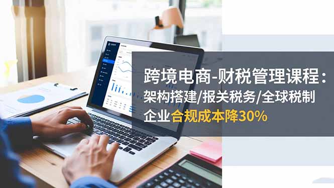 跨境电商-财税管理课程：架构搭建/报关税务/全球税制，企业合规成本降30%-LH资源分享网