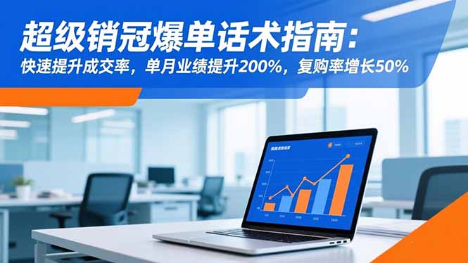 超级销冠爆单话术指南：快速提升成交率，单月业绩提升200%，复购率增长50%-LH资源分享网