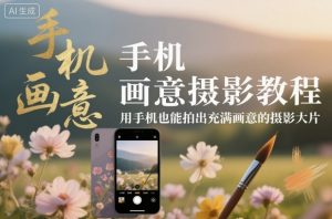 手机画意摄影教程，用手机也能拍出充满画意的摄影大片-LH资源分享网