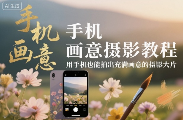 手机画意摄影教程，用手机也能拍出充满画意的摄影大片-LH资源分享网