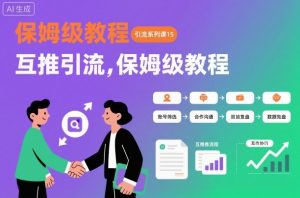 引流系列课15：互推引流，保姆级教程【文档】-LH资源分享网
