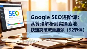 Google SEO进阶课：从算法解析到实操落地，快速突破流量瓶颈(92节课-LH资源分享网