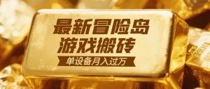冒险岛游戏搬砖 一组账号月利润9000+-LH资源分享网
