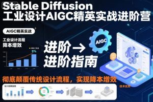 Stable Diffusion工业设计AIGC精英实战进阶营，彻底颠覆传统设计流程，实现降本增效-LH资源分享网