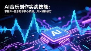 AI音乐创作实战技能：掌握AI+音乐起号核心技能，月入轻松破万-LH资源分享网