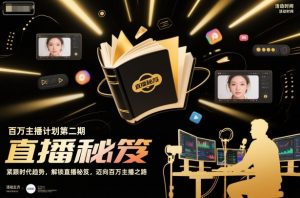 百万主播计划第二期，紧跟时代趋势，解锁直播秘笈，近向百万主播之路-LH资源分享网