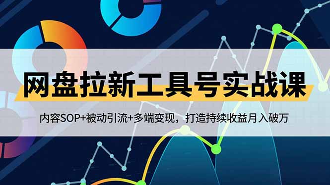 网盘拉新工具号实战课，内容SOP+被动引流+多端变现，打造持续收益月入破万-LH资源分享网