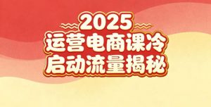 2025小红书运营电商课:新手实战+冷启动+流量揭秘-LH资源分享网