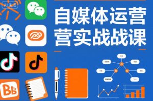 自媒体运营实战课,掌握一套系统的自媒体运营底层方法论,成为优秀的内容创作者-LH资源分享网