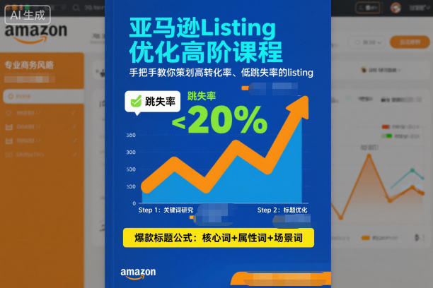 亚马逊Listing优化高阶课程，手把手教你策划高转化率、低跳失率的listing-LH资源分享网