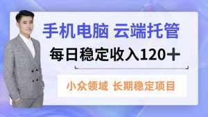手机、电脑云端托管，每日稳定收入120+，小众领域长期稳定-LH资源分享网