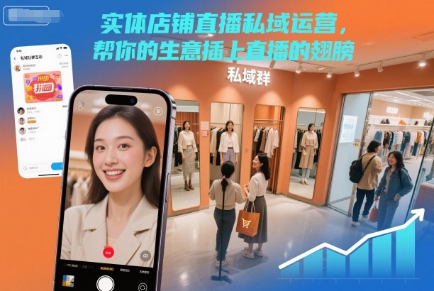 实体店铺直播私域运营，帮你的生意插上直播的翅膀-LH资源分享网