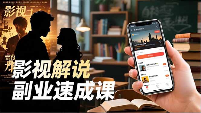 Tk影视解说副业速成课，软件安装、全流程实操、爆款预设，新手两周变现-LH资源分享网