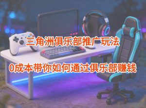 项目拆解：三角洲俱乐部推广玩法，0成本带你如何通过俱乐部賺钱-LH资源分享网