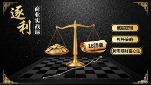 《逐 利》商业实战课，底层逻辑、杠杆策略、18锦囊，跨周期财富心法(更新-LH资源分享网