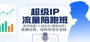 超级IP流量陪跑班：账号搭建+人设定位+爆款创作+直播运营，涨粉变现全流程-LH资源分享网