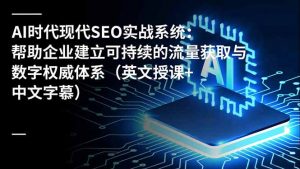 AI时代现代SEO实战系统：帮助企业建立可持续的流量获取与数字权威体系(英文授课+中文字幕-LH资源分享网