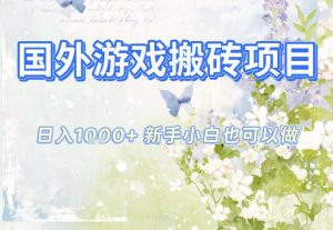 国外游戏全自动搬砖项目，日入10张，新手小白也可做，项目红利期，先搞先吃肉【揭秘】-LH资源分享网