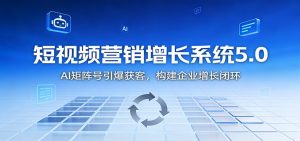 短视频营销增长系统5.0:AI 矩阵号引爆获客,构建企业增长闭环-LH资源分享网