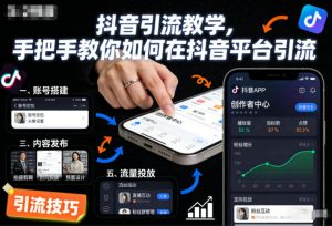 抖音引流教学,手把手教你如何在抖音平台引流-LH资源分享网