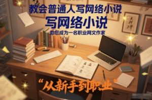 教会普通人写网络小说,助您成为一名职业网文作家-LH资源分享网