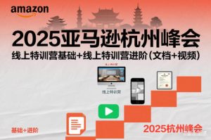 2025亚马逊杭州峰会，线上特训营基础+线上特训营进阶(文档+视频)-LH资源分享网