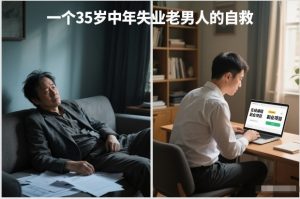 付费文章:一个35岁中年失业老男人的自救-LH资源分享网