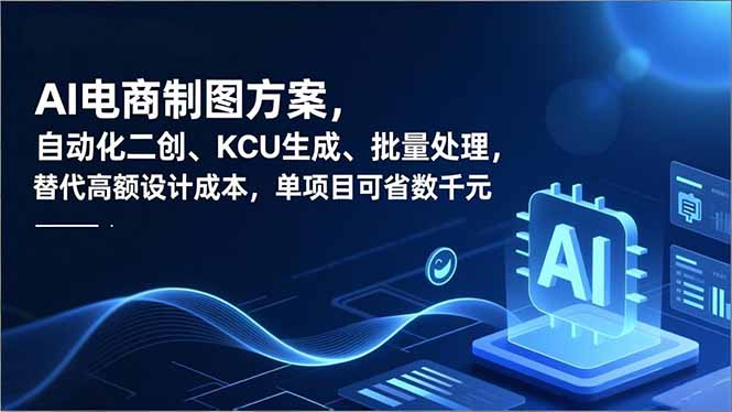 AI电商制图方案，自动化二创、SKU生成、批量处理，替代高额设计成本，单项目可省数千元-LH资源分享网